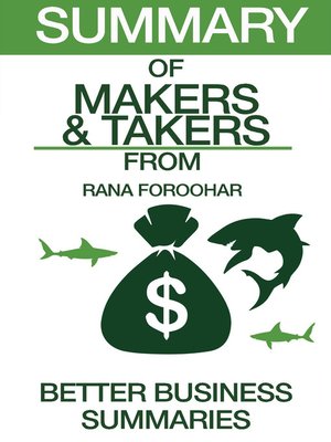 cover image of Makers and Takers / Summary